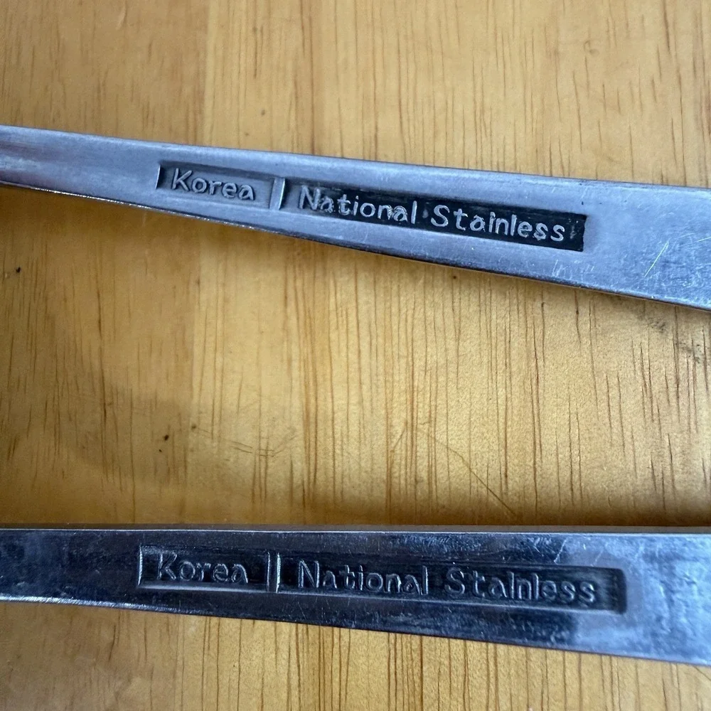 Korea National Stainless Steel‎ Intermezzo Scrolls Set Of 2 Spoons Replacement